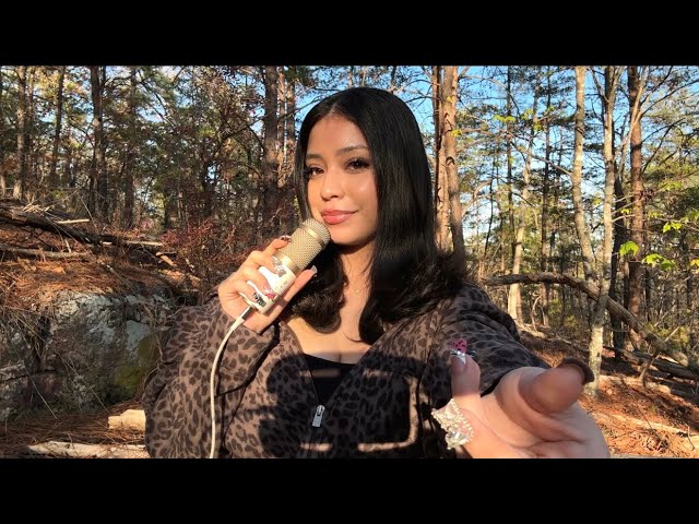 ASMR in the woods 🍂 