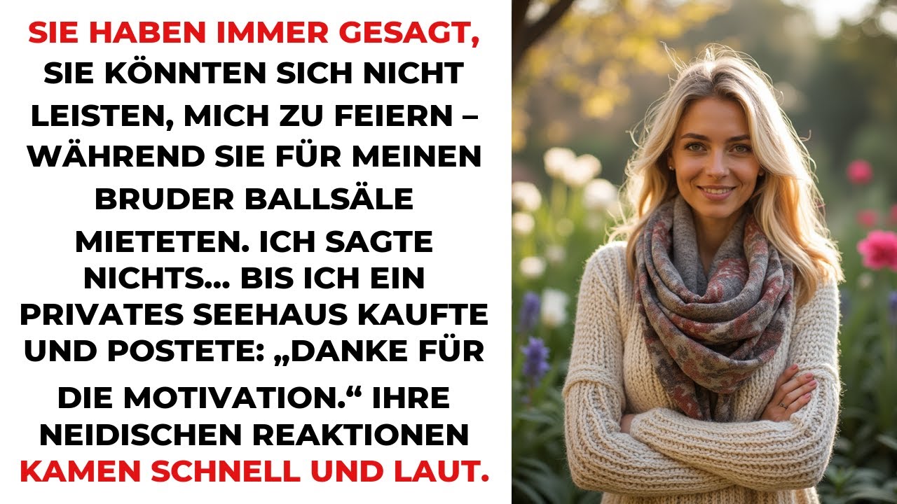 Sie haben immer gesagt, sie könnten sich nicht leisten, mich zu feiern – während sie für meinen B...