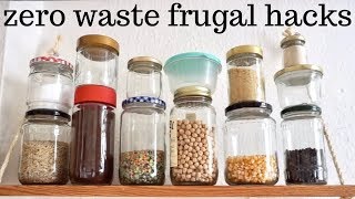 Zero waste frugal hacks (use what you have) | Easy zero waste swaps | Frugal minimalism & zero waste