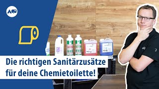 Welche Sanitärflüssigkeit brauche ich für meine Chemietoilette? | Fritz Berger screenshot 1