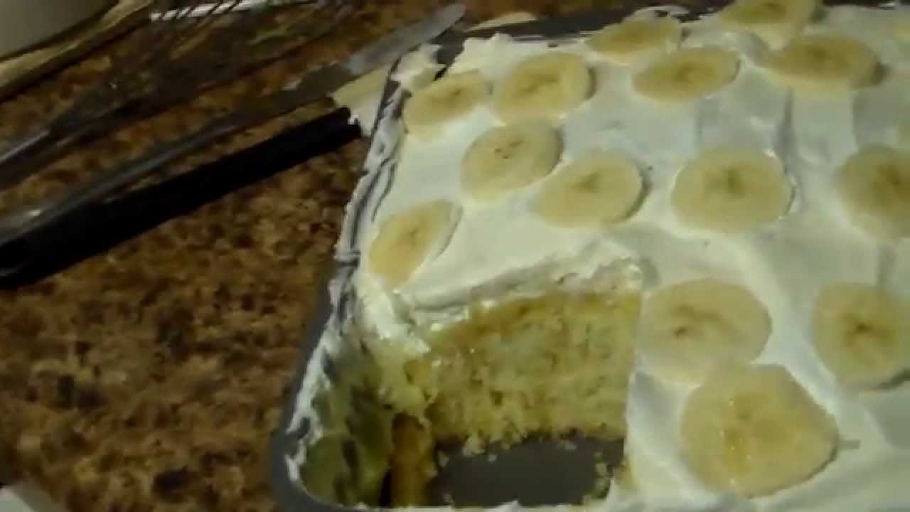How To Make Banana Pudding Cake Gluten Free YouTube