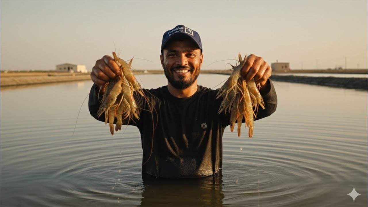 পুকুরে চিংড়ি মাছের চাষ এবং মাছ ধরার পদ্ধতি | Shrimp Farming in Saudi Arabia.