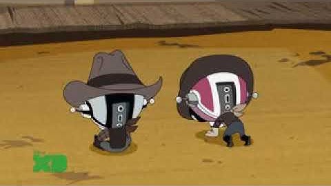 Super Robot Monkey Team Hyperforce Go Evil Ages Cowboy Scene
