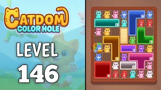 Catdom: Color hole Level 146 walkthrough solution 