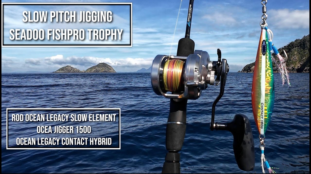Ловля джиггинга с медленным ходом в Новой Зеландии на гидроцикле Seadoo Fishpro Trophy Fishing NZ