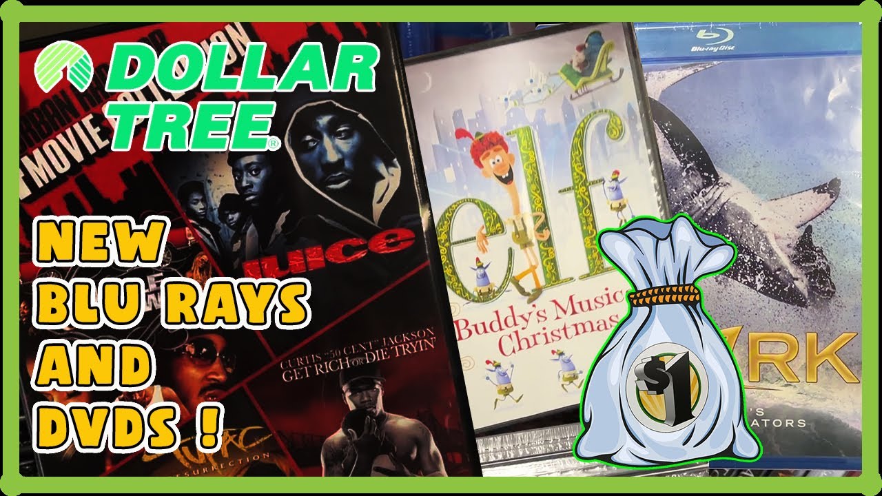DOLLAR TREE Blu Ray and DVD OCTOBER 2023 Movie Hunt 1 - TUPAC, ELF and BBC SHARKS OH MY!