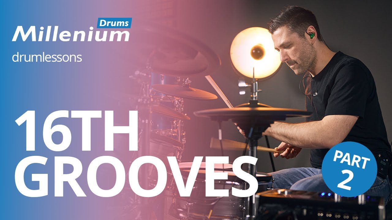Hand to hand 16th note hi-hat groove I Drum Lesson - YouTube