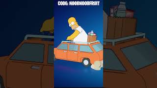 LIL STATION WAGON Emote Showcase ft. Homer Simpson | Fprtnite #shorts