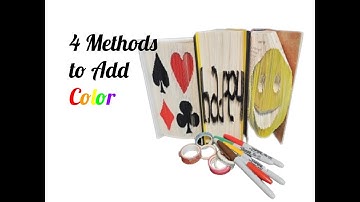 4 Methods to Add Color to Book Folding