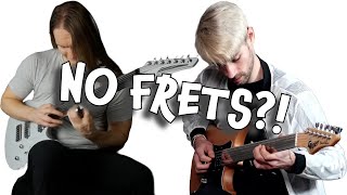 Shredding On Fretless Guitars?!? (Guitar Solo Compilation)