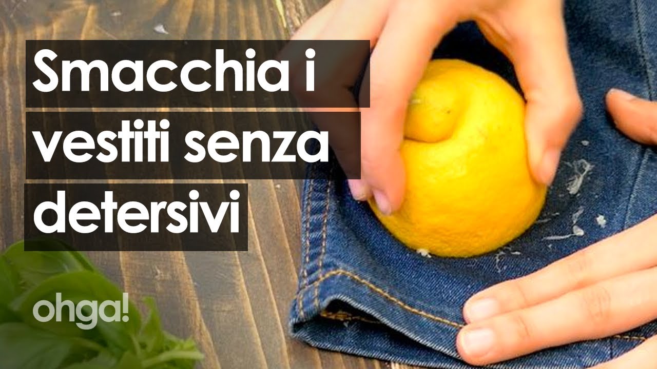 Come smacchiare i tessuti senza detersivi!