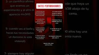 datos perturbadores #psicologia