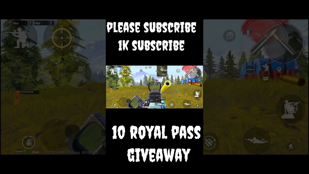 pubg mobile m7 royal pass // 10 royal pass giveaway in 1k Subscribe 