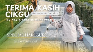 Terima Kasih Cikgu (Indonesian Version) - Cover lagu - Hari Guru 2025