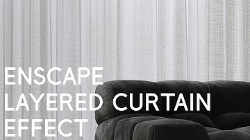 Enscape Layered Curtain Effect | Modulus Render