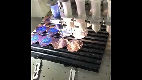 Machine coloring, Soft enamle filling by machine, Enameling Machine for your pins, coins, medals,