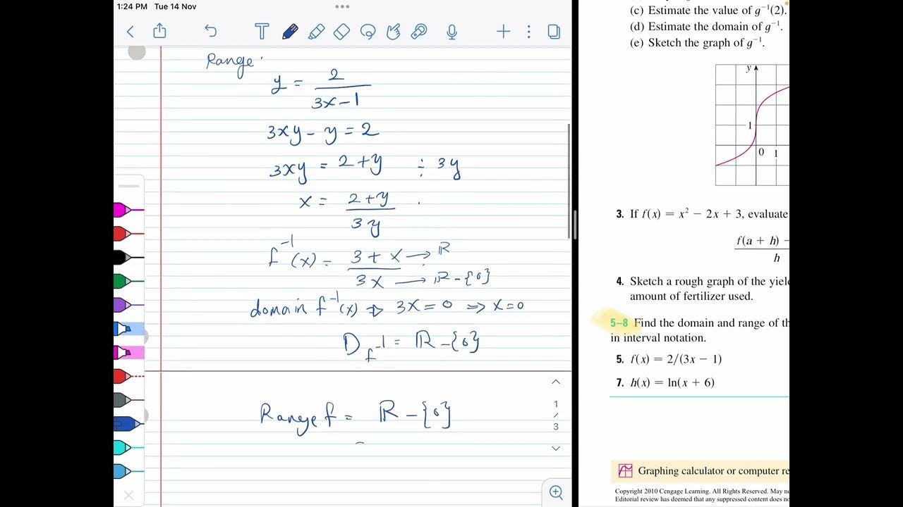 Review (Chapter 1) Exercises 5-8||James Stewart Calculus 7th edition
