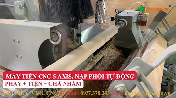 Một mình làm hết! Máy tiện CNC WOODMASTER tích hợp chà nhám hoàn thiện cực mịn