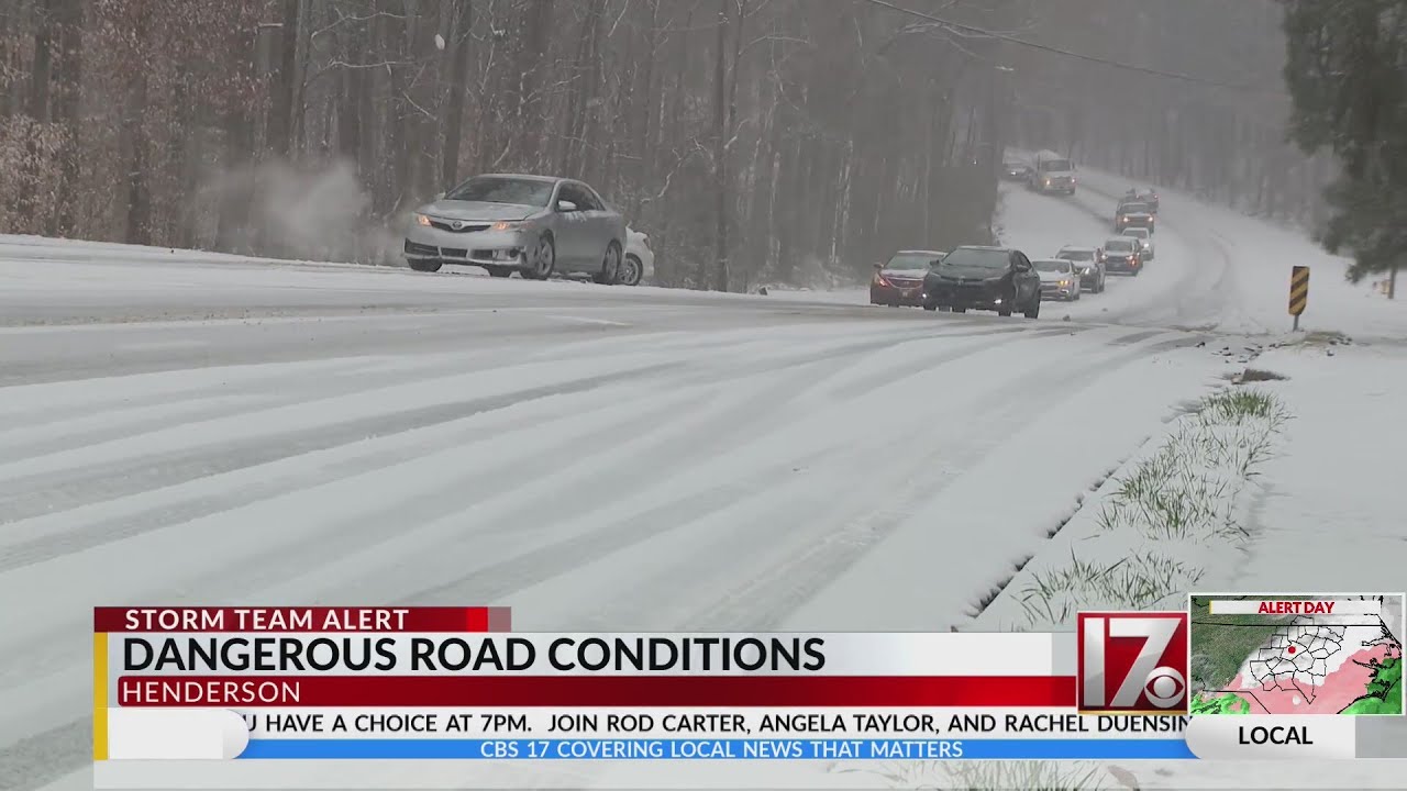 Dangerous road conditions in Henderson - YouTube