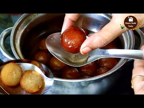 గులాబ్ జామున్ పగలకుండా ఉండలు రాకుండా రావాలంటే పిండి ఇలా కలపండి | Juicy Gulab Jamun Recipe In Telugu