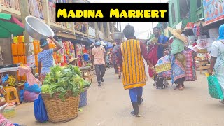 4K Walk Inside  Market Madina Africa Accra Ghana Travel Vlog (4K UHD