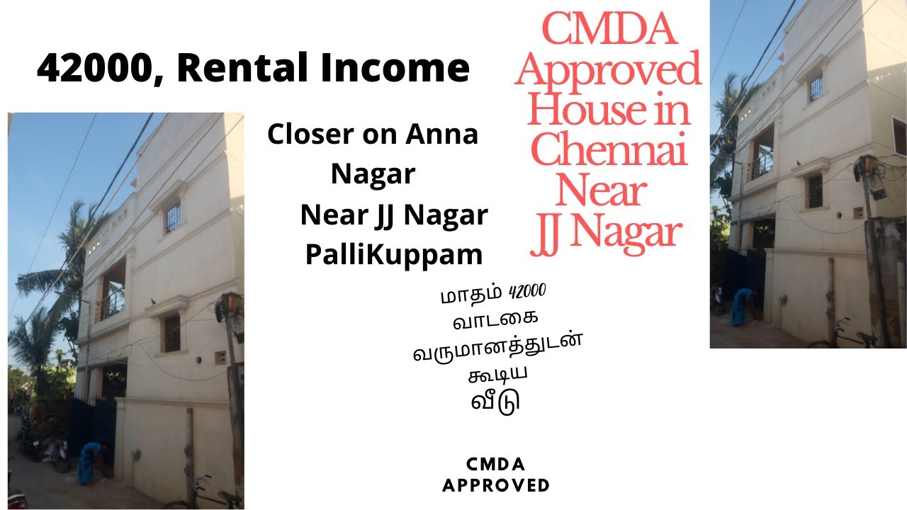  CMDA  Approved  House  in Chennai Near JJ Nagar Padikuppam 
