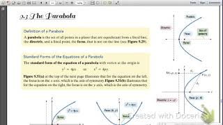 PreCalc - Parabolas - NOTES 9.3 Intro