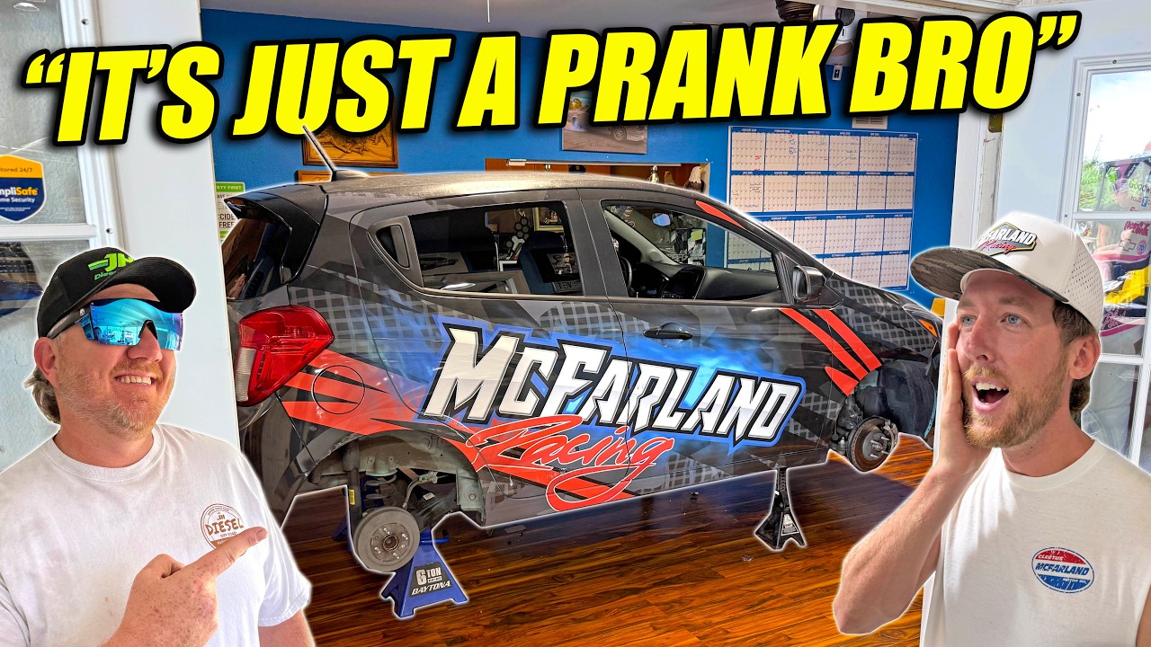 We Hard Parked Cleetus Mcfarland's Chevy Spark In His Office!!!