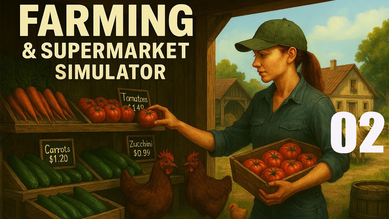 Farming & Supermarket Simulator 02 [Let's Play] / Die 1. Maschine /Gameplay deutsch