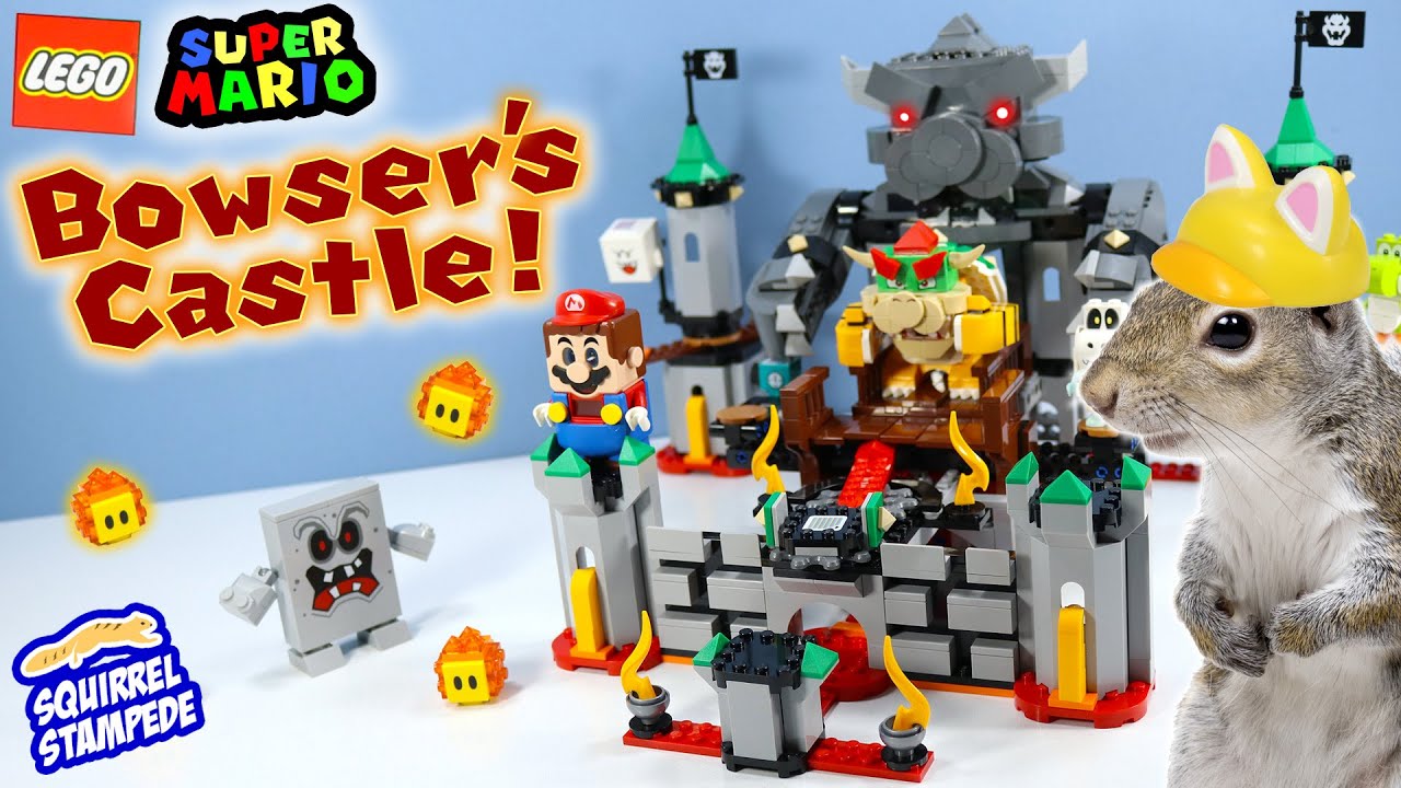 Lego Super Mario Bowser S Castle Boss Battle With Whomp S Lava Trouble Youtube - bowser expansion roblox