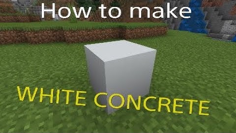 How To Make White Concrete In Minecraft / Survival (Easy Method)