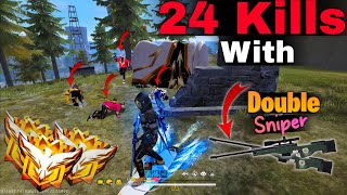 Double Sniper 24 Kills Solo Vs Squad Full Gameplay Raneeth Ff