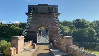 The Union Chain Bridge over the River Tweed - September 2023