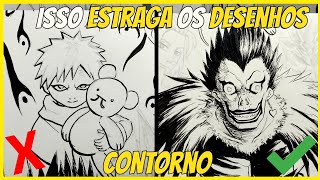 NUNCA CONTORNE seus desenhos de anime! ( ARTE FINAL PT2)