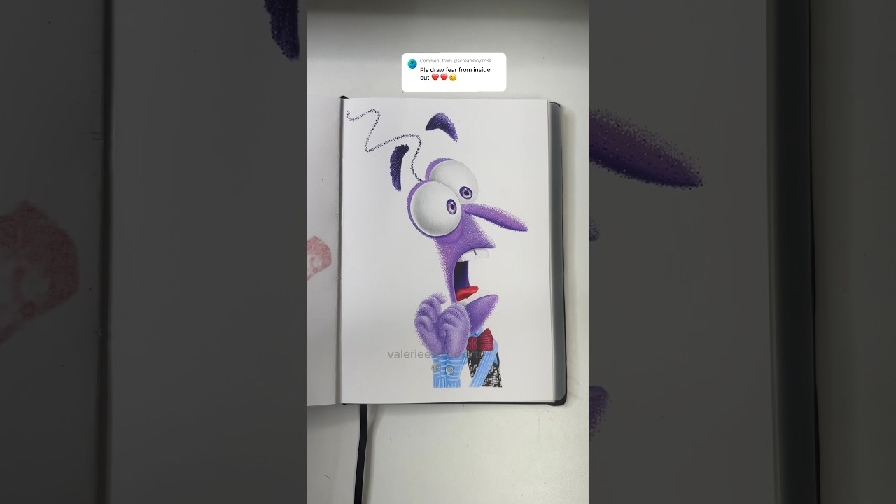 ASMR Drawing Fear from Inside Out 