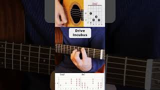 Drive - Incubus  #shorts #guitar #tutorial #song #gitarre