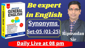 Synonyms Set-05 (01-25) S. Chand