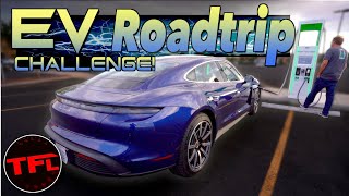 We Road Trip a Porsche Taycan Over 1,000 Miles And Get ICED By a Tesla