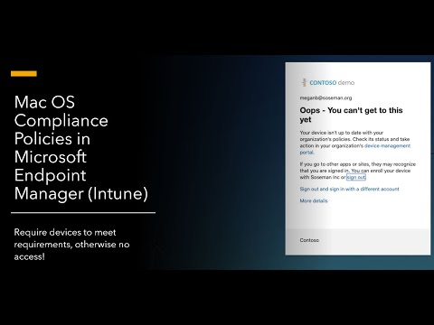 Mac OS Compliance Policies in Microsoft Endpoint Manager (Intune​)