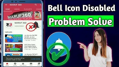 YouTube Bell Icon Disabled Why? How To Solved Bell Icon Disabled Problem