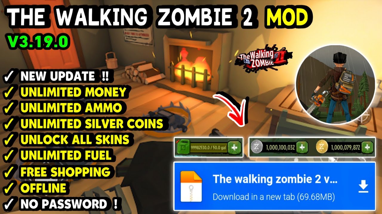 The Walking Zombie 2 Mod Apk v3.19.0 Unlimited Money &