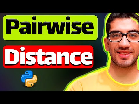 Pairwise Distance Matrix in Python (Sklearn & SciPy) (Euclidean & Manhattan)