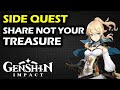 Share Not Your Treasure location | Side Quest | Highest Peak in Caijue Slope | Genshin Impact