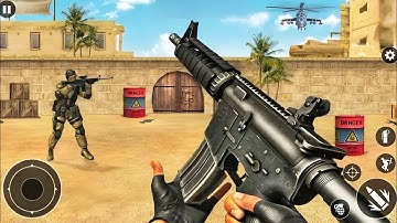 Real FPS Commando Game Shooting Gun Strike - Banduk Wala Game - Android Gameplay