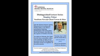 Distinguished Lecture with Stanley Paher "Southern Nevada Ghost Towns & Sites"