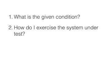 Given When Then Part2