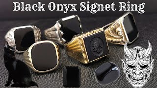 Black Onyx Signet Ring, its Meaning, History and Uses