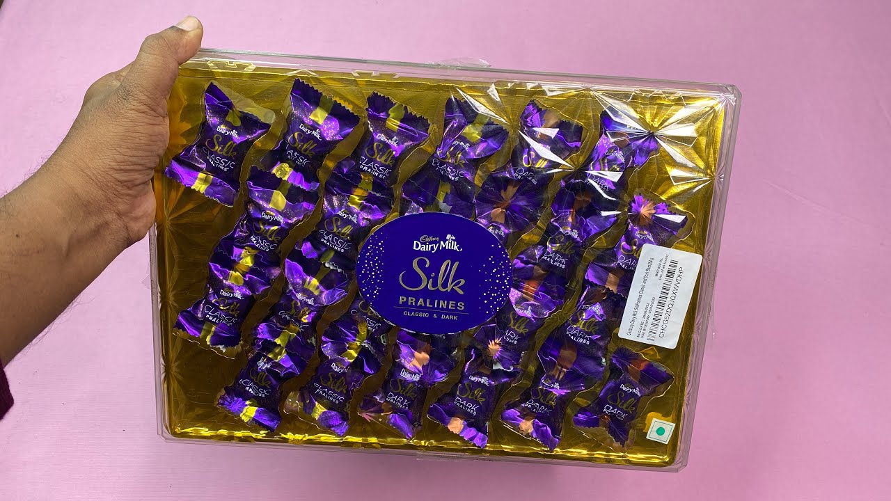 Latest Luxurious premium Cadbury Dairy Milk Silk Pralines unboxing YouTube