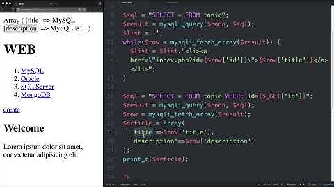 WEB3   PHP & MySQL   9.2 활용   글읽기 2