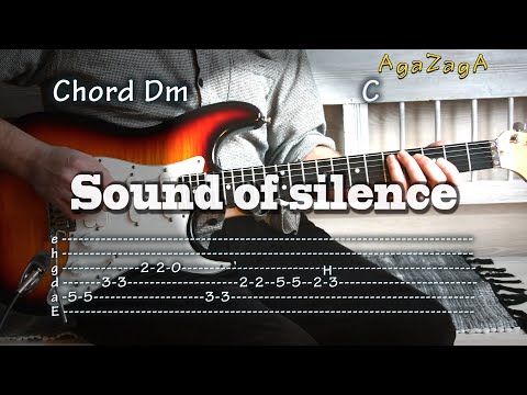 The Sound of Silence -  Tab Chords , como tocar, レッスン